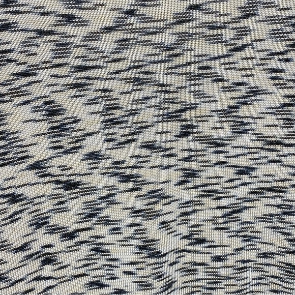 Liz Claiborne Beige Black V Neck Knit Sweater Long Sleeve Stretch Medium - Picture 7 of 9